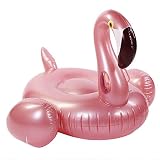 Ginkago Piscina Flotador Inflable Piscina Fiesta Juguete Piscina Salón Flotador Balsa (Flamenco Rosa Dorado)