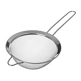 Colador Acero Inoxidable/Colador Cocina/Colador Acero Malla Fina/Juego de Colador Acero Inoxidable Redondo Microperforado 14cm