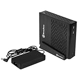 SilverStone SST-PT13B-120 - Carcasa de ordenador silenciosa Petit Thin Mini-ITX, 120W, negro