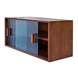 shenzuyang Cabinete De Encimera Cocina Mueble De Pared Aparador Japonés Casa Cabineta De Té Cocina Armarios De Pared (Color : Brown, Size : 60 * 35 * 30cm)
