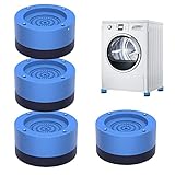 sitengjun 4 Antivibracion Lavadora Pies, Tacos Antivibracion, Almohadillas para Pies de Lavadora, para Mesas de Lavadora y Secadora, Sillas