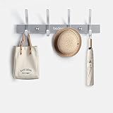 bedee Perchero Pared, Toallero Baño Adhesivo Ganchos de Perchero de Montaje en Pared 4/8 Ganchos para Colgar Acero Inoxidable Ganchos para la Dormitorio Pared de la Cocina de Baño
