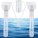 BESTZY 2PCS Flotante Termómetro de Piscina Temperatura del Agua termómetros con Cuerda Interiores & Exteriores Piscinas/spas/Jacuzzis/Acuarios/Peces estanques