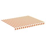 Susany Tela de Repuesto para Toldo Toldo para Patio Balcón Terraza Parte Superior de Toldo Techo de Repuesto para Toldo de Terraza Amarillo y Naranja 3x2,5 m