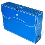 Grafoplas 70905830, Pack de 25 Cajas de Archivo Definitivo Plástico, Color Azul, Tamaño Folio, 36x26,3x9,5cm, 70907830