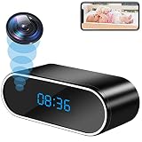 UYIKOO WiFi Cámara Espía HD 1080P WiFi Cámara Oculta Mini WiFi Cámara de Reloj con Visión Nocturna y Detección de Movimiento