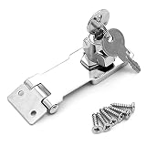 Pestillo de metal con candado y llave Candado de bloqueo con tornillo y llave Hebilla con tornillos y llaves Cerrojo de cerradura de metal Con llave para armarios cajones buzones taquillas cajas