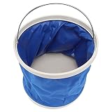 DOITOOL Cubo de Agua Plegable de Viaje Cubo de Agua de Poliéster Plegable Bolsa de Almacenamiento Impermeable Cubo de Limpieza del Vehículo para La Pesca de Senderismo (Color Aleatorio)
