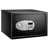 Amazon Basics - Caja fuerte (34 l), color negro