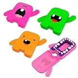 3 Cajas para guardar Dientes de Leche para niños y niñas. Colores surtidos en Rosa, Naranja y Verde