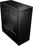 MSI MPG SEKIRA 500G Mid-Tower Caja de PC Gaming (Negro, 2 x 200 mm + 1 x 120 mm Ventiladores Incluidos, USB 3.2 Gen2 Type-C, 4 mm Panel Cristal Templado, EATX, ATX, mATX, Mini-ITX)
