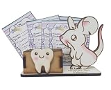 Caja guardadientes con Ratoncito Pérez y 10 certificados. Producto artesanal