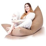 Funda de Puff Salon Moderno - Puf Gigante sin Relleno para Decoracion Habitacion Adolescente o Infantiles - Bean Bag Chair o Cojin Suelo XXL