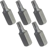 AERZETIX - Juego de 5 Puntas de Atornillado Estrella T30 30mm 3/8'' (10mm) para Destornillador/Vaso de Estrella/Tornillo Estrella 6 lados - Ferretería/Accesorio/Herramienta manual - Acero S2 - C45888