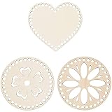 3 Piezas Cesta de Madera Natural Base de Madera para Hacer Ganchillo Inferior Almohadilla de Bolsa Tejida a Mano para Crochet Cesta Vacía para Bricolaje para Tejer Crochet Bolsa de Fondo Moldeadora