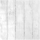 Livelynine Papel Pintado Pared Blanco 45CMX7M Friso Para Pared PVC Habitación Papel Pintado Pared Dormitorio Juvenil Matrimonio Revestimiento de Paredes Madera Vinilo Adhesivo Pared Rayas Autoadhesivo