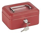 Arregui C9214 Caja De Caudales Con Bandeja, Rojo, 152 x 80 x 118 mm