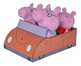 Simba Peluches familia Peppa Pig en caja coch, color 1. (109261006)