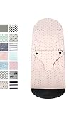 Fundas BCN - Funda completa para Hamaca BabyBjörn  Soft y Bliss - Apta para Todos los Modelos - Funda de hamaca bebés - Estampado Little Fun Peach