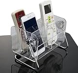 Organizador de Mando a Distancia, 6 Ranuras, Transparente, acrílico, Soporte para Mando a Distancia, Soporte para TV, climatizador, Caja de Almacenamiento, Soporte para Mesa…