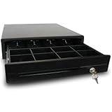 Phoenix Technologies - Cajón Portamonedas Eléctrico Automático para Dinero en Efectivo con Cerradura 4 Compartimentos de Billetes y 8 de Monedas