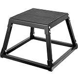 VEVOR Plyometric Box 12' Pliométrico Caja 12' Pliométrico Plataforma Caja de Salto Caja Pliometrica Salto Cajón Pliometrico Cajones de Salto Color Negro