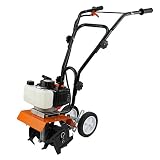 T-Mech Mini caña Motor Cultivador 52cc Gas Gasolina Jardín Rotovator Césped | CE certificación PPE
