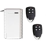 Juego receptor + 2 mandos rolling code 433,92 MHz receptor 1 canal NO-C-NC universal 12-24 V + radiomando 3 canales