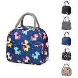 Bolsa Termica, Bolsa Nevera Portatil Pequeña Bolsa de Almuerzo Térmica Impermeable, Lonchera Impermeable y a Prueba de Aceite, Picnic Organizador del Almuerzo para Trabajo, Escuela, Picnic (unicornio)