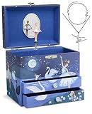 Jewelkeeper - Caja musical Jewelkeeper de bailarina y juego de joyas de niñitas - 3 regalos de bailarina para niñas