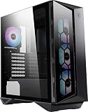 MSI MPG GUNGNIR 110R Mid-Tower Caja PC Gaming (Negra, 4 x 120mm Ventiladores ARGB, USB 3.2 Gen2 Type-C, Panel Cristal Templado, Filtro para el Polvo Magnético, Mystic Light RGB, ATX, m-ATX, Mini-ITX)