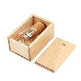 UFARID Botella Flotante USB 3.0 Memoria USB Memory Stick Lápiz USB Transparente con Caja de Madera Regalos de Empresa para computadoras, Audio para Autos, etc. (16GB)