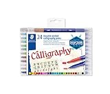 Staedtler Design Journey 3005 TB24. Rotuladores para lettering de doble punta. Caja con 24 marcadores de colores variados.