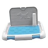 FLAMEER Inodoro para Cachorros Inodoro para Perros para Perros Pequeños Caja De Arena De Plástico Inodoro para Perros Inodoro para Cachorros - Multicolor, S Azul