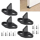 DURANTEY 4 Pcs Guia Puerta Corredera Suelo Guía de Piso Puerta Corredera Guía de Piso Ajustable Guía de Puerta Corredera con Tornillos y Tubo de Expansión Para Puerta de Madera/Armario/Granero