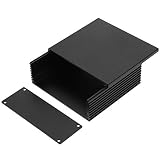 Caja de proyecto de aluminio para bricolaje Caja de conexiones electrónica Caja de refrigeración de aluminio Carcasa de carcasa Caja de placa de circuito de 4 pulgadas 40 * 100 * 110 mm Negro