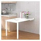 Mesa Plegable de Pared, Escritorio para Fijar en la Pared, de Pie E0 Mesa Auxiliar Plegable Bifuncional para Cocina, Mesa de Bar, Departamento Mobiliario Que Ahorra Espacio