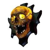 ABCDJHH Lámpara de Pared de Halloween Hecha de Resina con Calavera, lámpara de Calavera de Resina gótica 3D, Foco de Pared Retro Loft, lámpara de decoración de Calavera de Terror para Fiesta de Bar