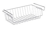 WENKO Cesto organizador armario cocina - accrocher facilement, Metal cromado, 44 x 27 x 15 cm, Cromo brillante