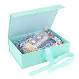 Caja de regalo de reutilizable Creative box,cajas de cartón caja con tapa Caja de regalo con magnética,caja de regalo de lujo premium con cinta Cajas de regalo con tapas para presentar (Mint Green)