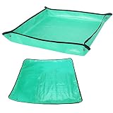LOPOTIN 2PCS Estera Jardinería Macetas, Alfombrilla Jardín Impermeable, Cojín de Plantación, Estera de Jardín Plantas para Transpante Plantas Flores Maceta Primavera Jardinero Herramienta.