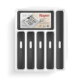 Rayen Organizador de Cubiertos, Blanco, Medida: 40 x 32,5 x 5 cm (6183)
