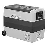 Alpicool T60 - Frigorífico portátil de 60 litros, 12 V, 24 V, nevera eléctrica para coche, camping, camión, barco y enchufe con puerto USB