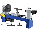 VEVOR Torno para Madera de Velocidad Variable 500-3200RPM 20 x 30 cm 250 W Torno de Madera para Taladro Torno de Madera de Mesa