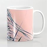 Taza de café de la palma de la pluma,Taza del árbol,Taza de las hojas,Taza de la palmera de Pindo,Taza de