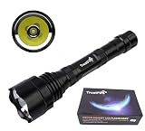 Linterna Trustfire TR-T1-1 Led CREE XML-T6-1 Modo, 1600 lm 2 baterias - 400 metros, especial caza, monterías, vigilancia (Kit Nº1 (Linterna sola))