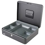 HMF 10130-02 Caja de caudales 30 x 24 x 9 cm, negro