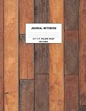 College Ruled Jounal Notebook - vintage old parquet look: for journal, diary, note taking, drawing, or writing - 8,5x11 with 120 College Ruled Pages and a high quality, elegant and unique Cover.