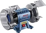 Bosch Professional GBG 60-20 - Esmeriladora de banco (600 W, doble muela, Ø de disco 200 mm, 3600 rpm, en caja)