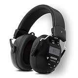 ION Audio Tough Sounds 2 - Cascos inalámbricos Bluetooth con cancelación de ruido para una máxima protección auditiva, función manos libres y radio, alimentados por batería y resistentes al clima